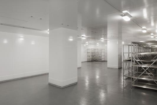 Großzügiges Kühl- und Tiefkühllager mit hygienischen Wand- und Deckensystemen für die Lagerung und Logistik von Lebensmitteln im Airline-Catering-Zentrum der SCK BBI Immobilien GmbH & Co. KG in Berlin-Schönefeld. Bauherr: SCK BBI Immobilien GmbH & Co. KG. Ort: Berlin-Schönefeld. Geplant und umgesetzt von arc+ GmbH Freudenstadt.