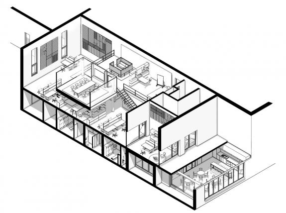 Büro Gesamtansicht